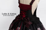 Lolita&Colitas ~Dracula's Sweetheart Party Lolita Salopette - In Stock