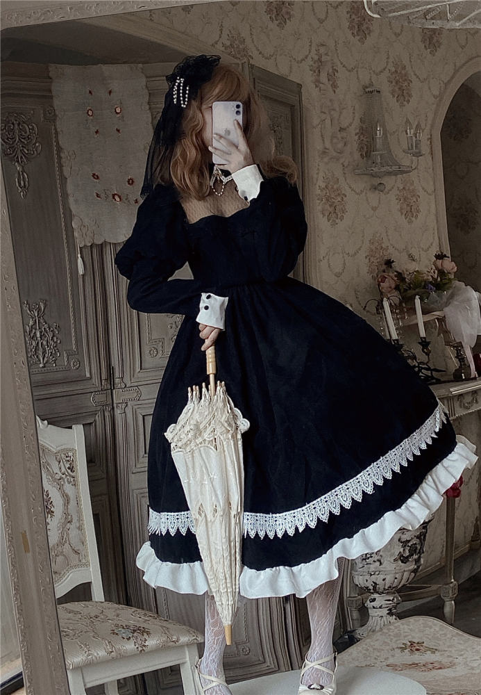 Vampire Maid Vintage Elegant Lolita OP