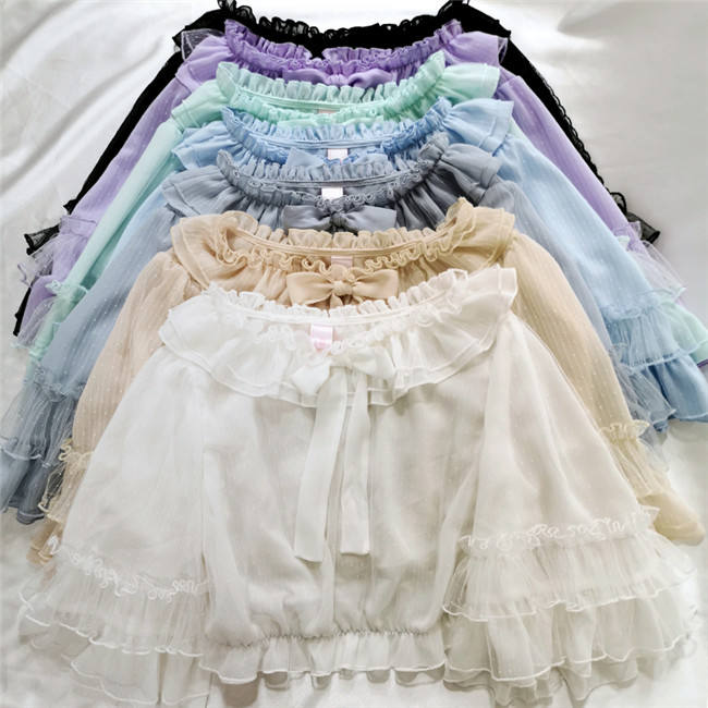 Cheese Cocoa Short Sleeves Lolita Blouse