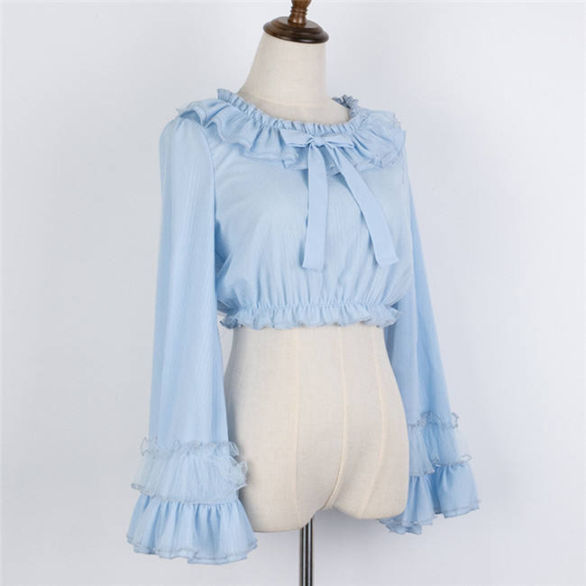 Cheese and Cocoa Long Sleeves Lolita Blouse