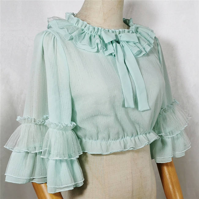 Cheese Cocoa Short Sleeves Lolita Blouse