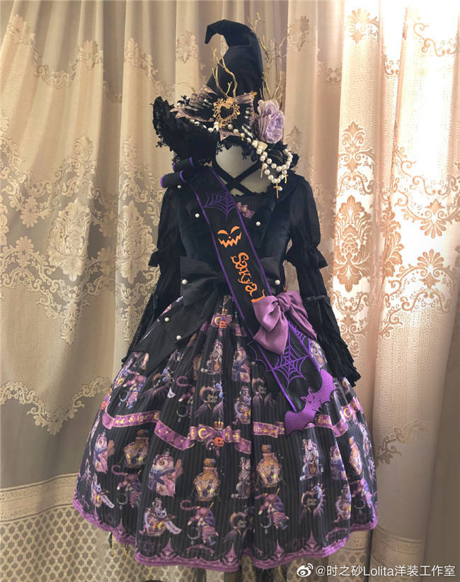 Little Ghost Embroidery Apron Set