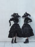 Black Fog's beloved Lolita Salopette + Blouse Set