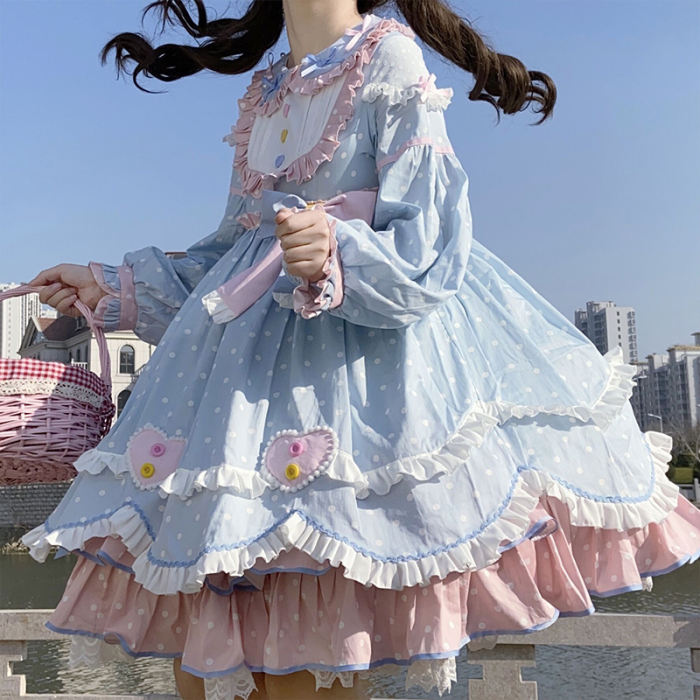 Daily Wear Winter Sweet Lolita OP -Ready Made