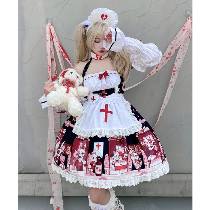 Diamond Honey ~Little Nurse Dolls Hospital Lolita JSK -Pre-order