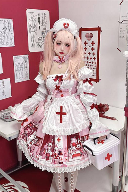 Diamond Honey ~Little Nurse Dolls Hospital Lolita JSK -Pre-order