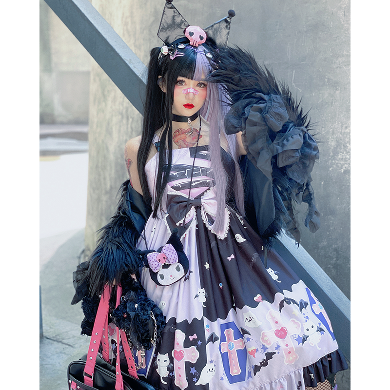 Diamond Honey ~Little Devil Halloween Lolita JSK -Pre-order,Sweet