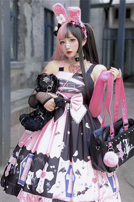 Diamond Honey ~Little Devil Halloween Lolita JSK -Pre-order,Sweet