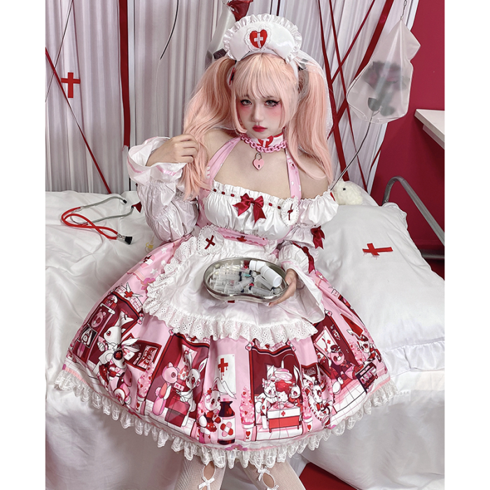 Diamond Honey ~Little Nurse Dolls Hospital Lolita JSK -Pre-order