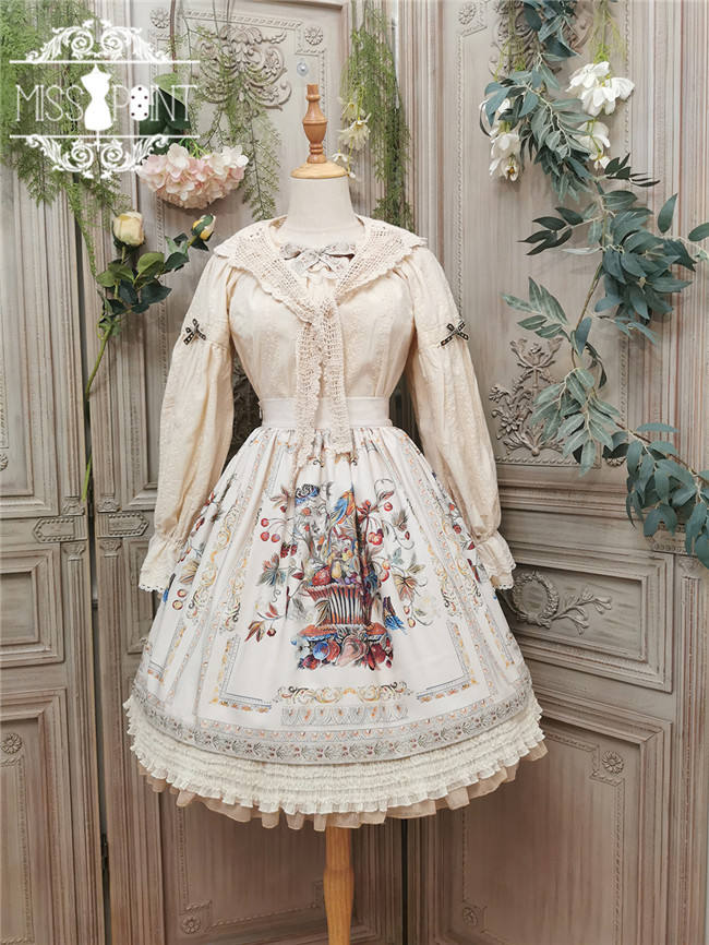 Miss Point ~The Song of Harvest Vintage Skirt -Pre-order