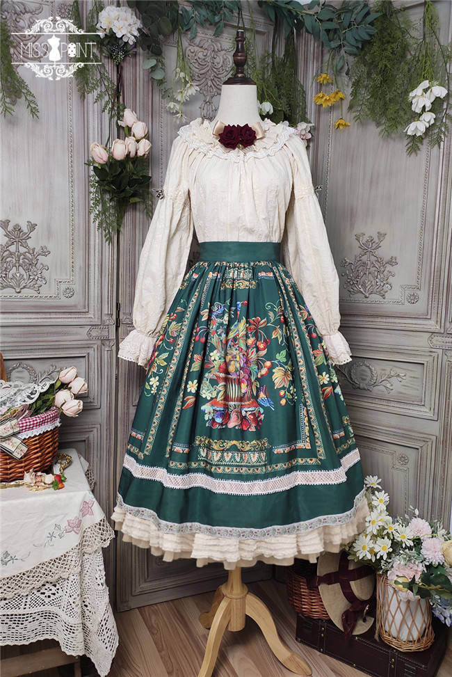 Miss Point ~The Song of Harvest Vintage Skirt -Pre-order