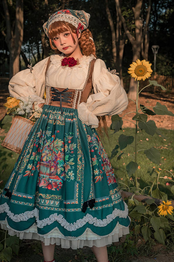 Miss Point ~The Song of Harvest Vintage Corset Lolita JSK