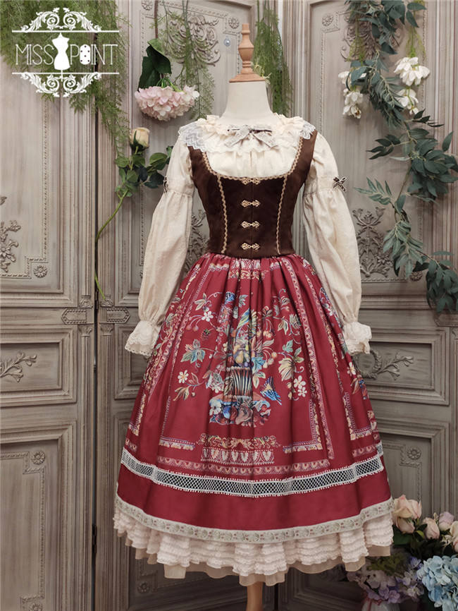 Miss Point ~The Song of Harvest Vintage Skirt -Pre-order