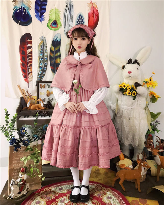 A Girl Looking Far Away Winter Vintage Lolita JSK -Pre-order