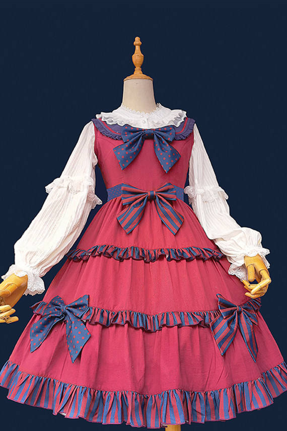 Infanta ~ Candy Boy Dotts Stripe Lolita JSK