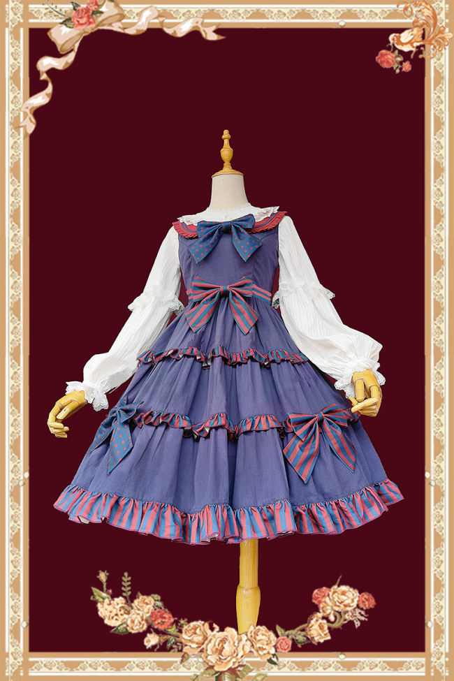Infanta ~ Candy Boy Dotts Stripe Lolita JSK