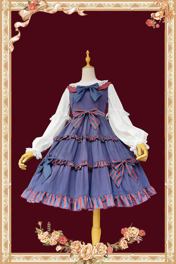 Infanta ~ Candy Boy Dotts Stripe Lolita JSK