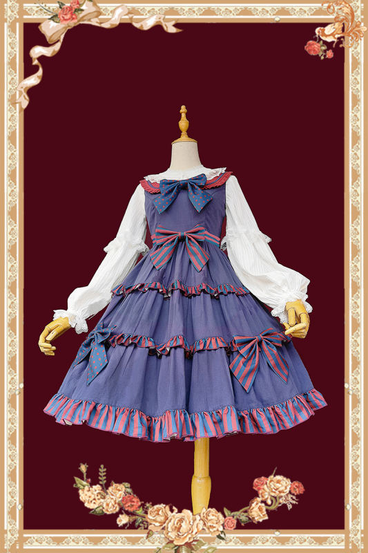 Infanta ~ Candy Boy Dotts Stripe Lolita JSK
