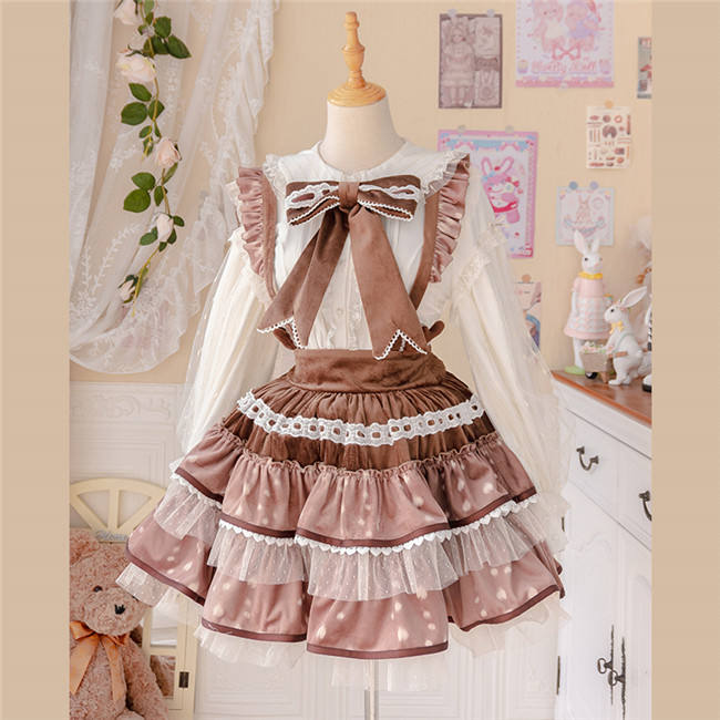 Withpuji ~Bambi Sweet Christmas Lolita Salopette