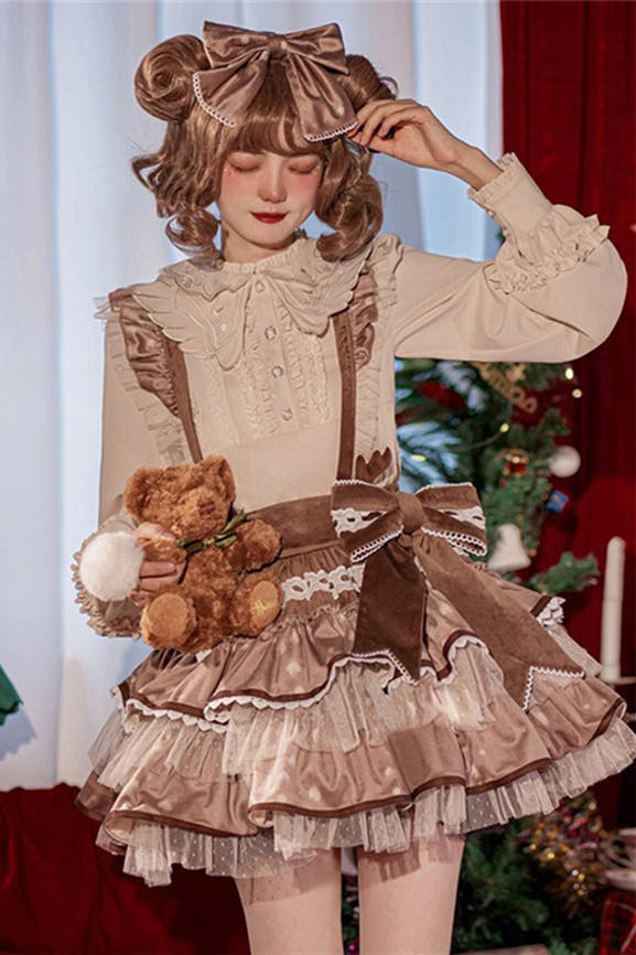 Withpuji ~Bambi Sweet Christmas Lolita Salopette