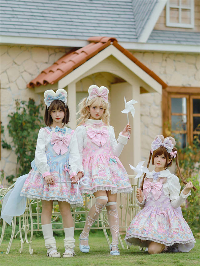 Tommy Bear ~ Sweet BoBo Mouse Lolita Salopette/Blouse