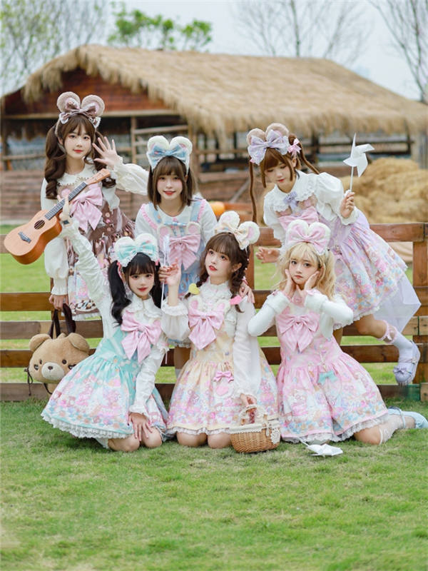 Tommy Bear ~ Sweet BoBo Mouse Lolita Salopette/Blouse