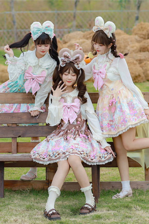 Tommy Bear ~ Sweet BoBo Mouse Lolita Salopette/Blouse