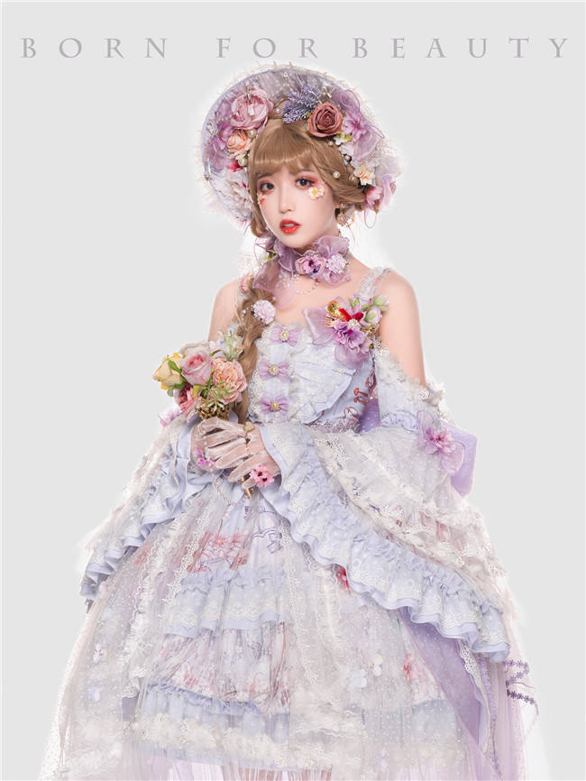 YUPBRO Lolita ~ Sylph Bridal Lolita JSK Fullset