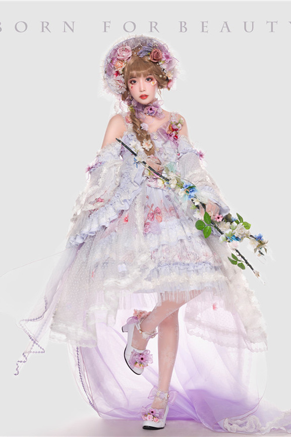 YUPBRO Lolita ~ Sylph Bridal Lolita JSK Fullset -Pre-order,Sweet Lolita  Jumpers - Gothic lolita JSK - My Lolita Dress