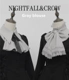 Crow~ Nightfall Long Sleeves Gothic Lolita Blouse/Accessoties/Cape - Pre-order