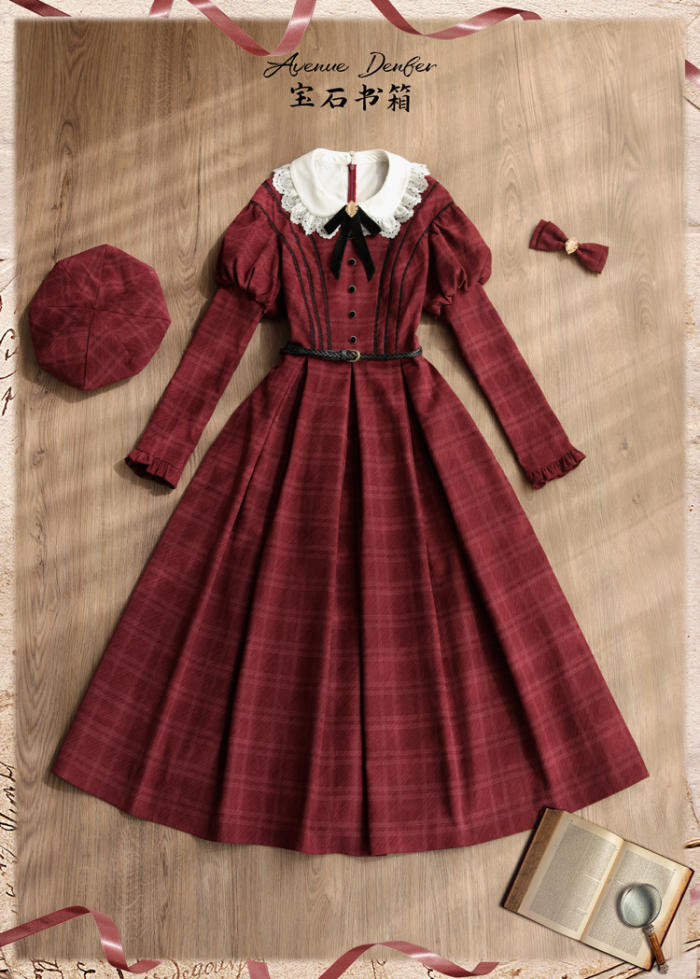 Avenue Denfer ~Gem Bookcase Lolita OP