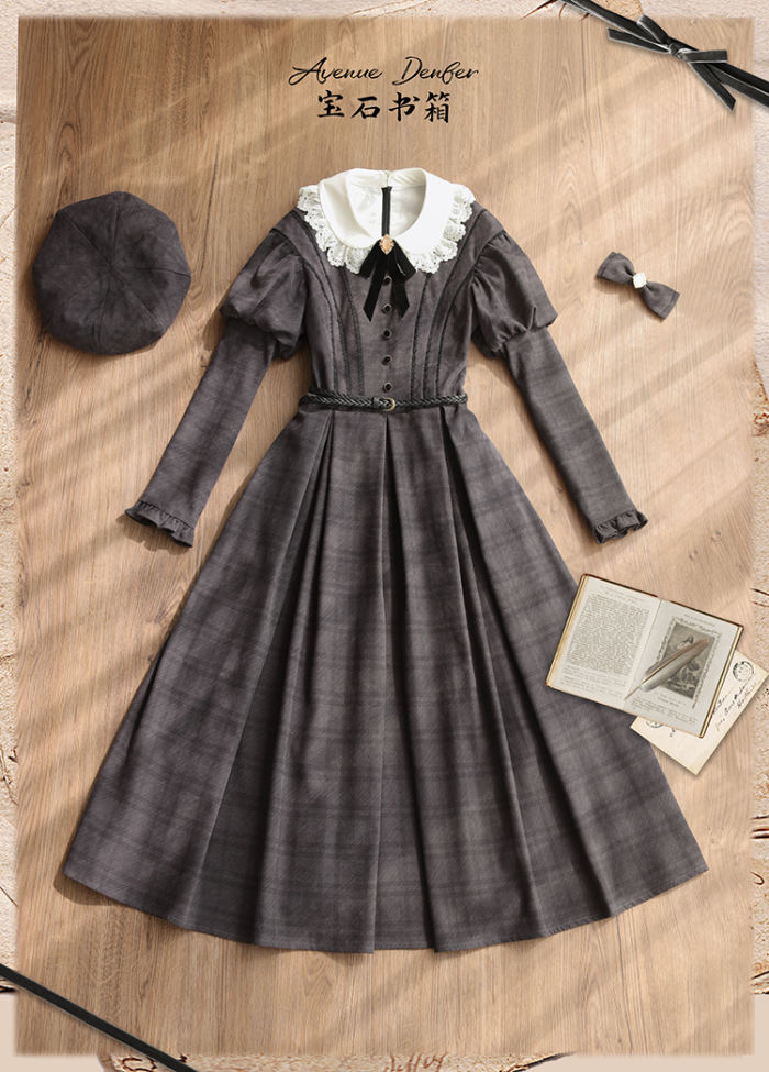 Avenue Denfer ~Gem Bookcase Lolita OP