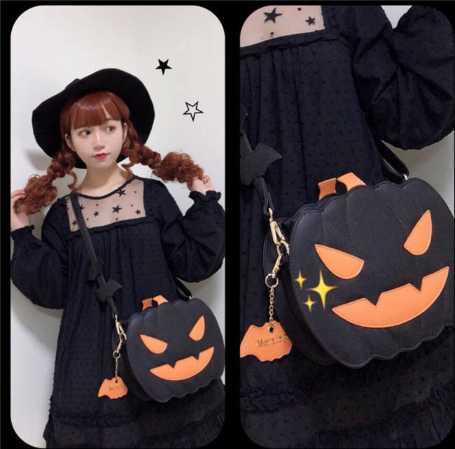 Morning Glory ~Halloween Pumpkin Lolita Bag - In Stock
