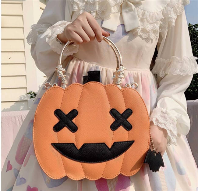 Morning Glory ~Halloween Pumpkin Lolita Bag - In Stock