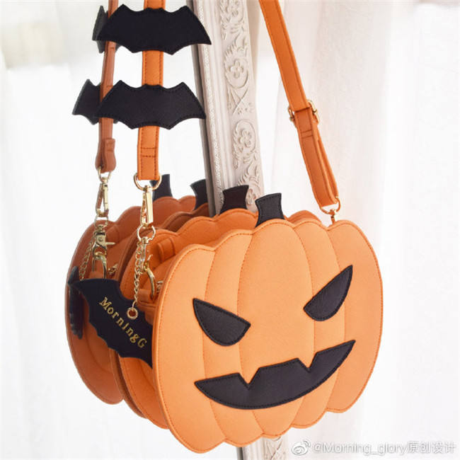 Morning Glory ~Halloween Pumpkin Lolita Bag - In Stock