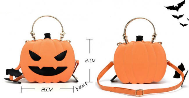 Morning Glory ~Halloween Pumpkin Lolita Bag - In Stock