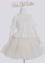Cecelia Removable Sleeves Plus Size Vintage Doll Blouse