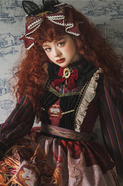 Miss Point ~Freak House Circus Stripe Lolita Blouse