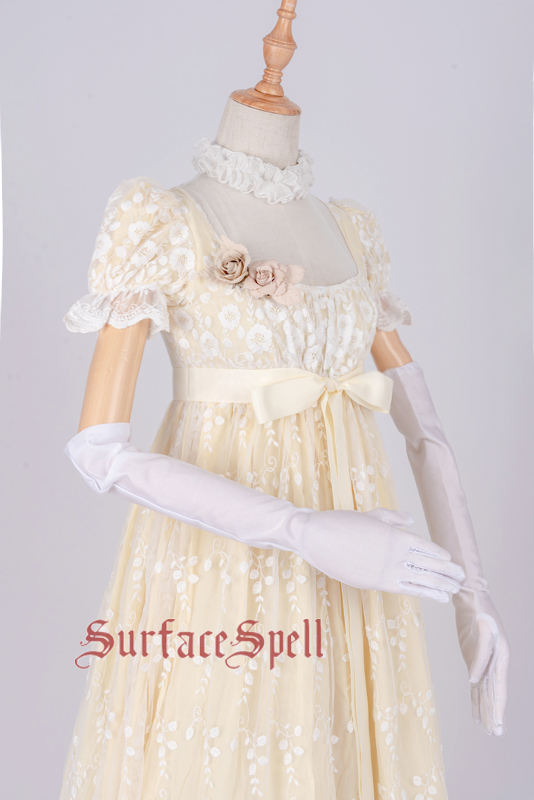 Josephine~ Gothic Chiffon Lolita High Waist Jumper Green XL - In Stock