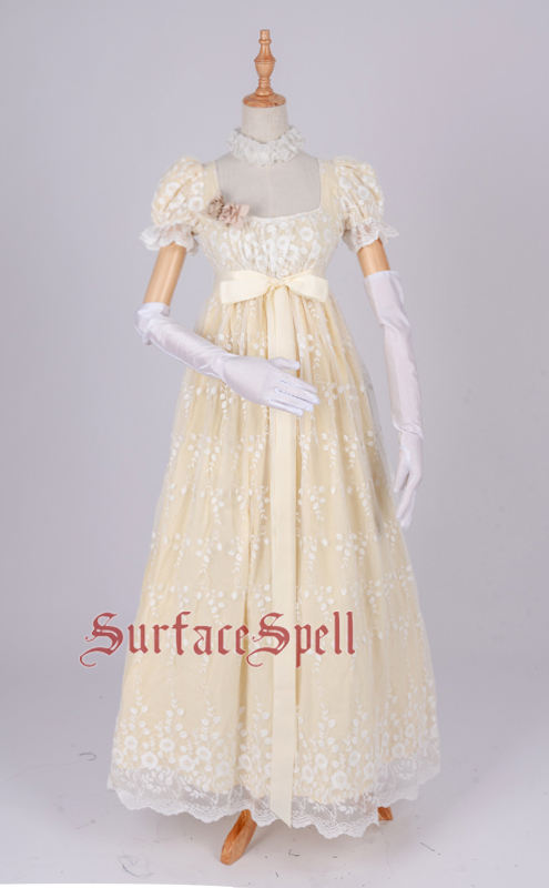 Josephine~ Gothic Chiffon Lolita High Waist Jumper Green XL - In Stock