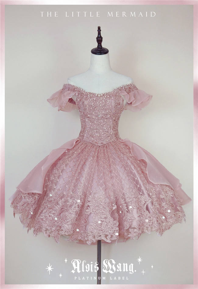Alois Wang ~The Little Mermaid Heavy Pearl Lolita Dresses