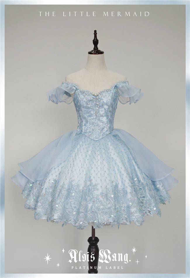 Alois Wang ~The Little Mermaid Heavy Pearl Lolita Dresses