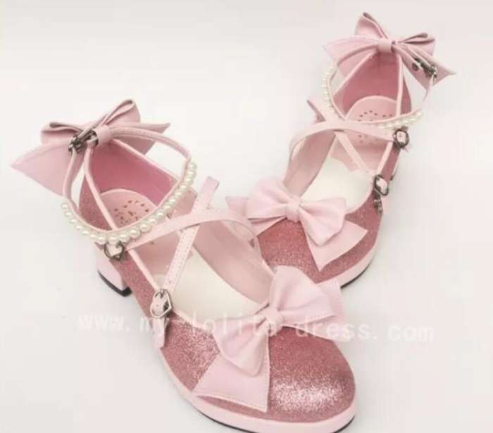 Antaina Tea Party Glitter Lolita Shoes