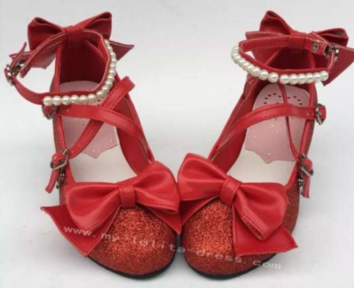Antaina Tea Party Glitter Lolita Shoes