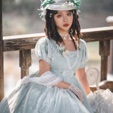 Miss Point ~Through Your Bloom Vintage Elegant Lolita OP -Pre-order