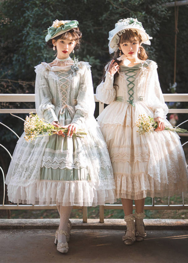 Miss Point ~Through Your Bloom Long Sleeves Lolita OP