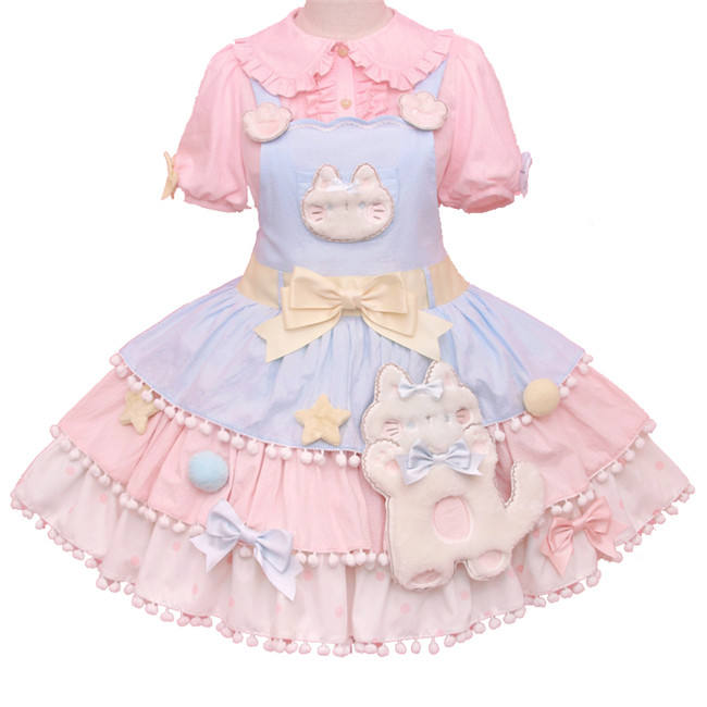 Alice Girl ~Candy Cat Sweet Lolita Salopette