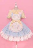 Alice Girl ~Candy Cat Sweet Lolita JSK -Pre-order Pink White Size XL - In Stock