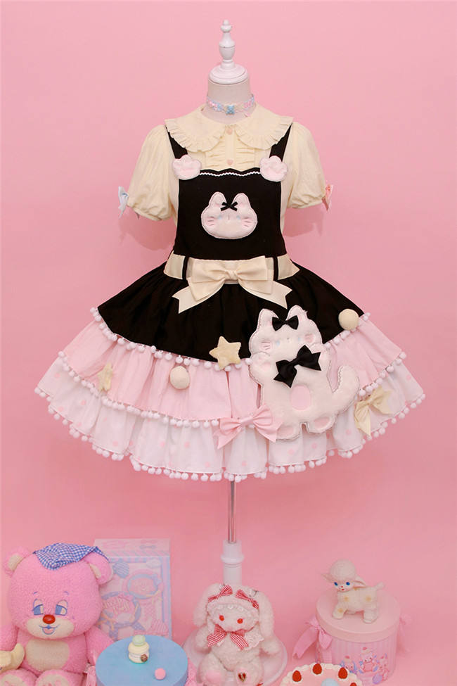Alice Girl ~Candy Cat Sweet Lolita Salopette