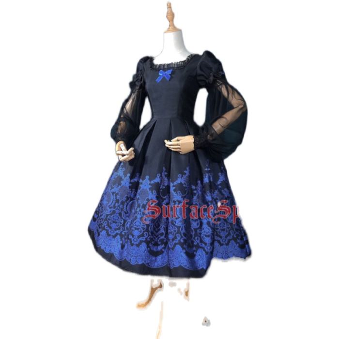 Surface Spell ~Nocturne Jacquard Lolita OP